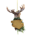 Holiday Ornament Moose Reindeer Head - - SBKGifts.com