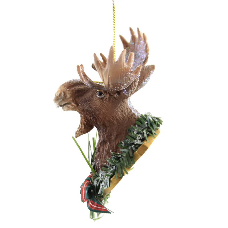 Holiday Ornament Moose Reindeer Head - - SBKGifts.com