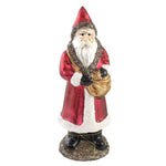 Christmas Antique Look Santa Red Glass Vintage Look 52493