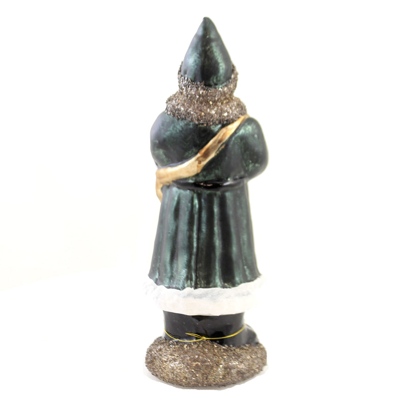 Christmas Antique Look Santa Green - - SBKGifts.com