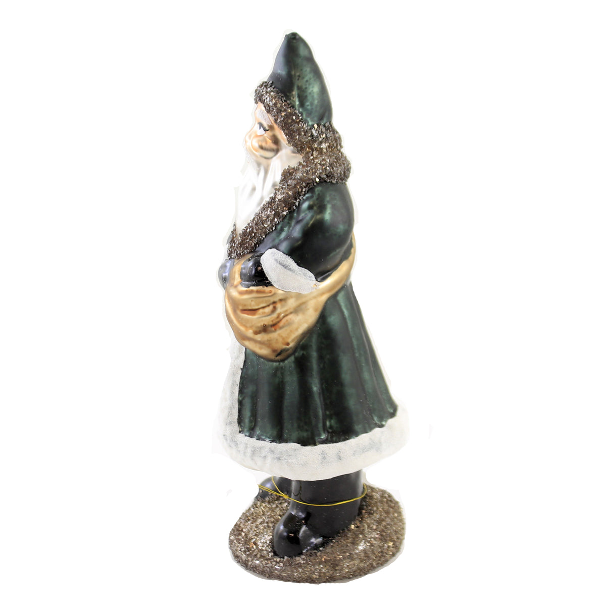 Christmas Antique Look Santa Green - - SBKGifts.com
