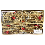 Holiday Ornament Bird Bead Garland Glass Cardinal Tinsel 55749