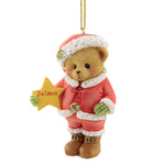 Cherished Teddies Santa Bear Ornament Polyresin Christmas Teddy 134210