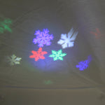 Christmas LED Projector w/ Cardinals Plastic Snowflakes 132626