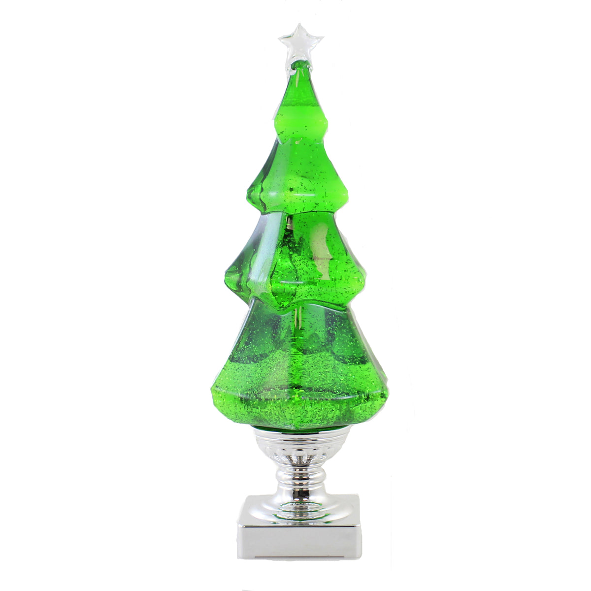 (50770) Led Green Swirl Tree