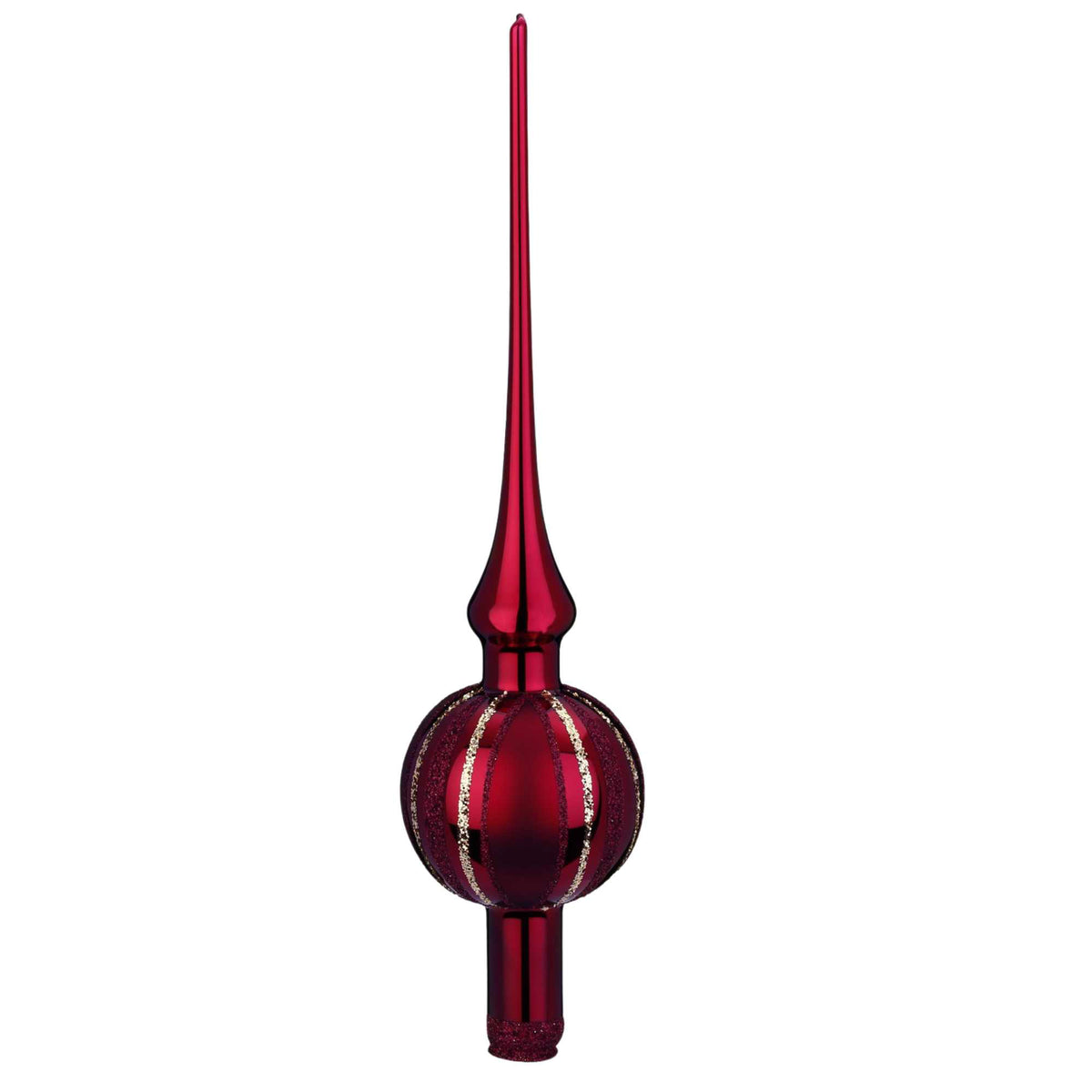 (50793) Stripe Oxblood Finial