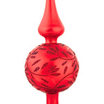 Inge Glas Red Delights Matte Finial - - SBKGifts.com