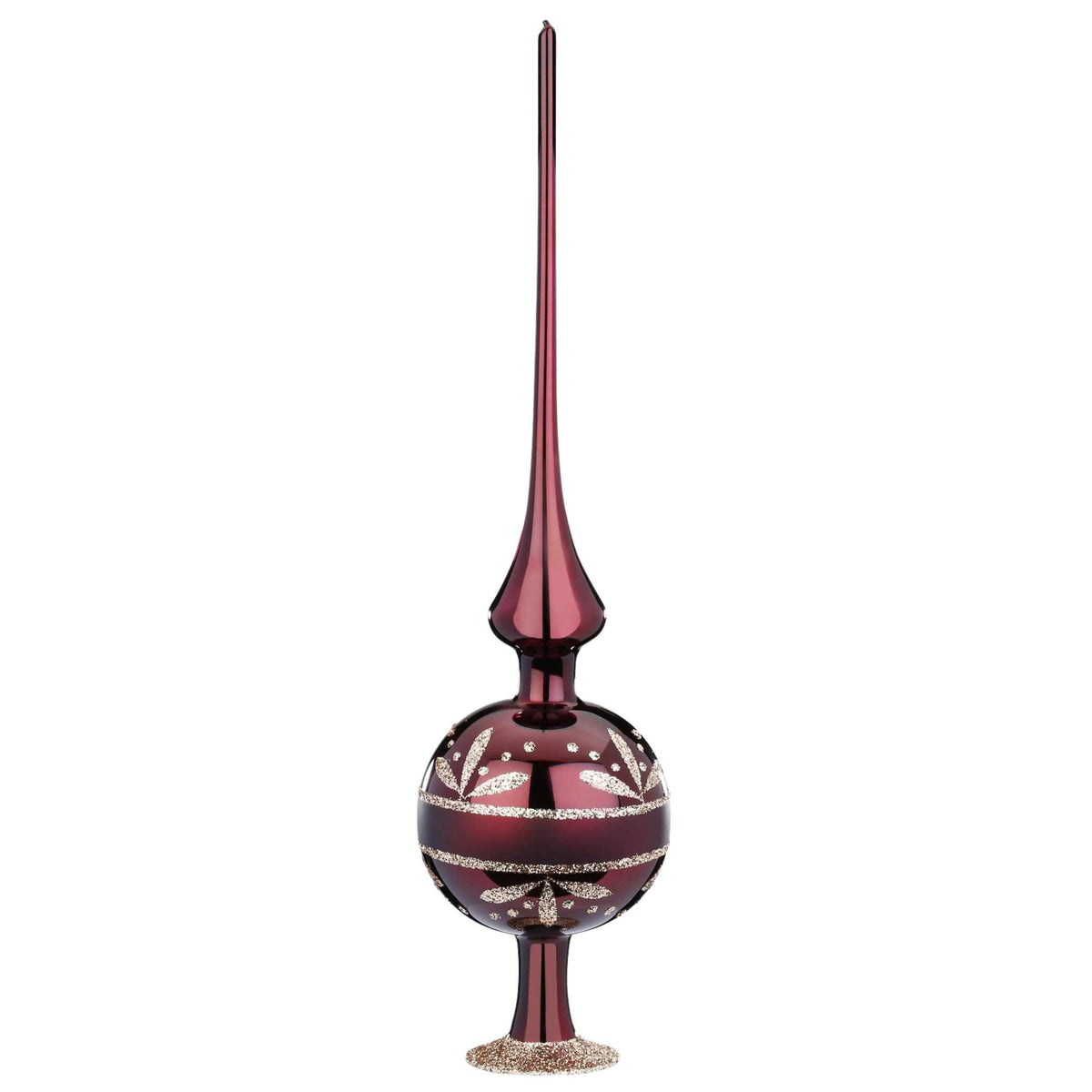 (50804) Dark Red Flower Border Finial