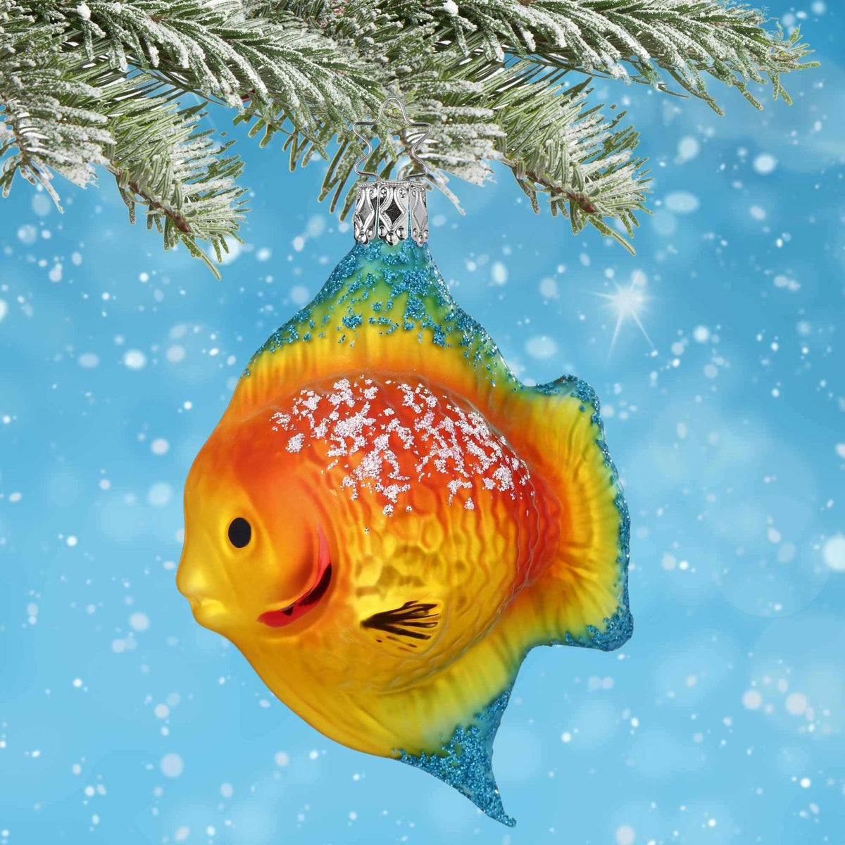 Inge Glas Angel Fish Yellow - - SBKGifts.com