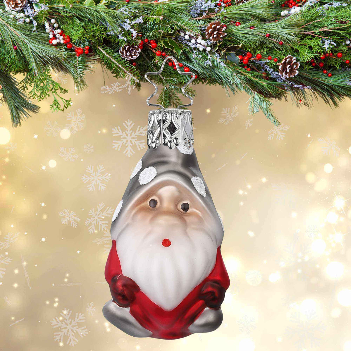 Inge Glas Mini Gnome - - SBKGifts.com