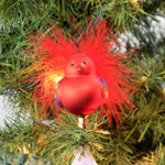 Inge Glas Red Happy Bird Ornament. - - SBKGifts.com