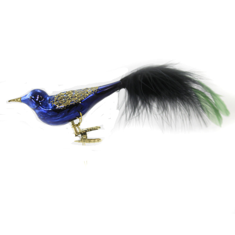 Nightfall Bird Ornament - One Ornament 2 Inch, Glass - Clip-On Christmas 10062S0241 (50879)