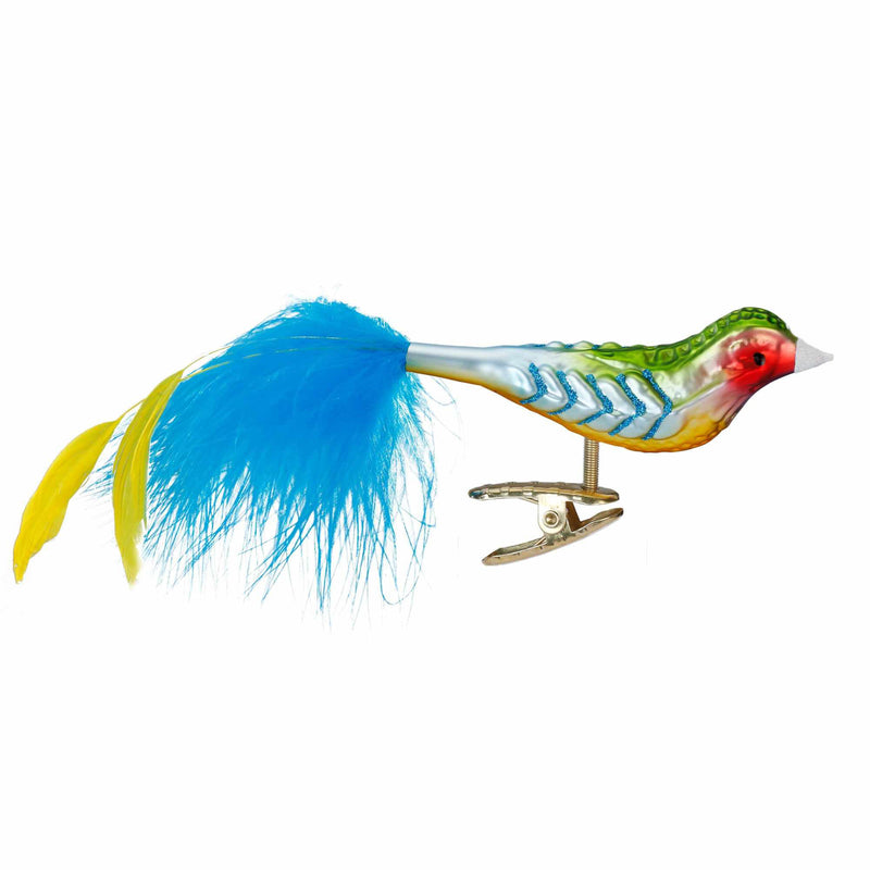 Inge Glas Rainbow Finch Ornament - - SBKGifts.com