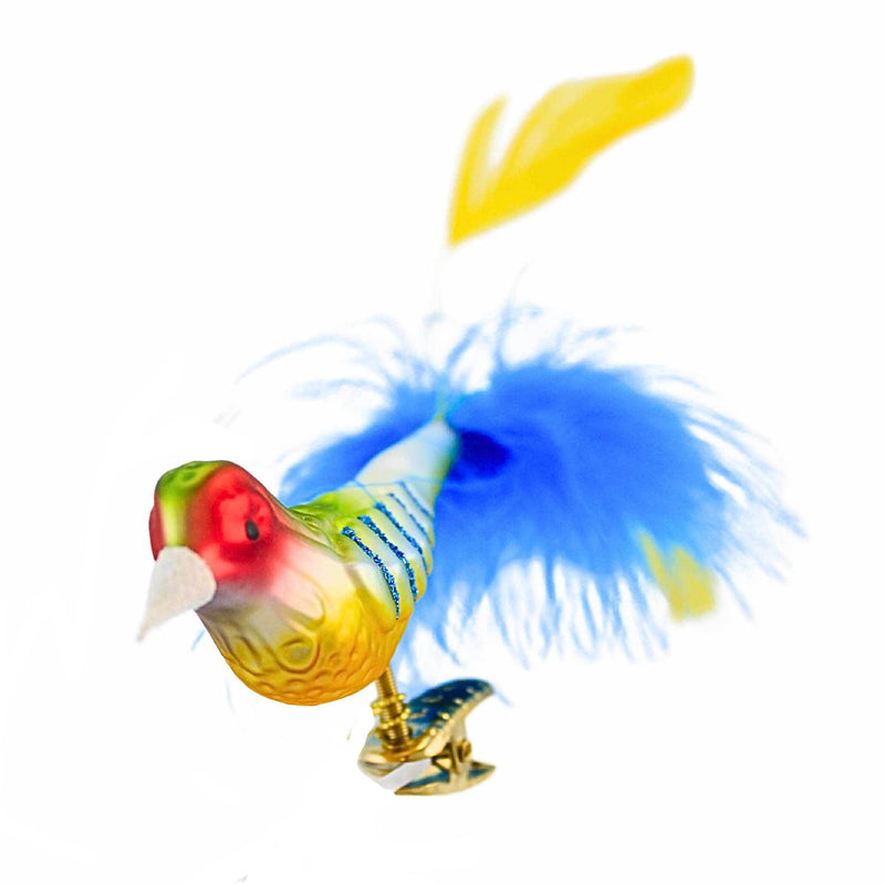 Inge Glas Rainbow Finch Ornament - - SBKGifts.com