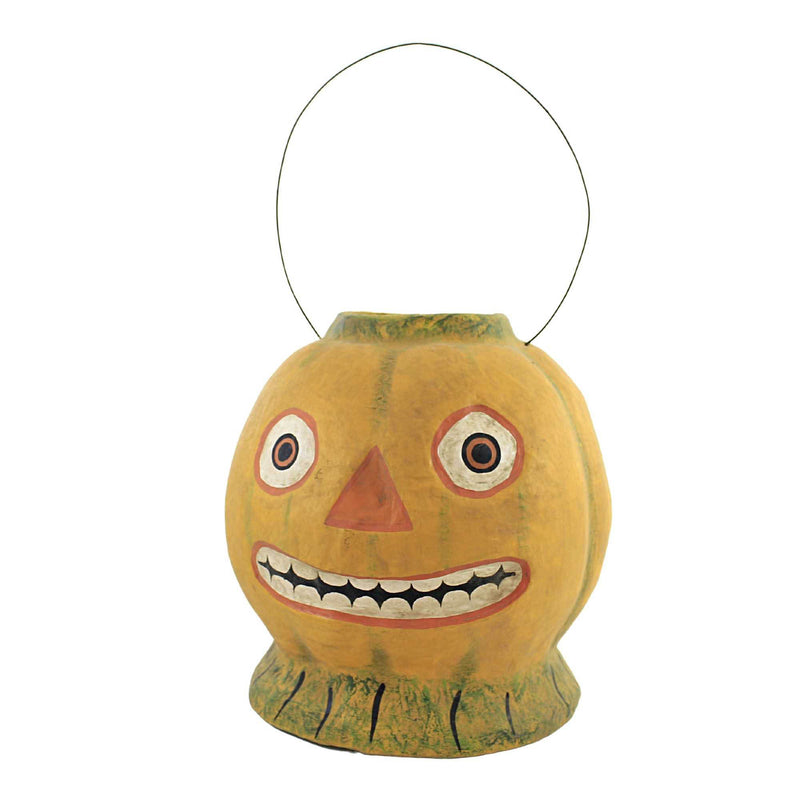 Cody Foster Haunted Garden Pumpkin Paper Mache Candy Bucket Ms1204