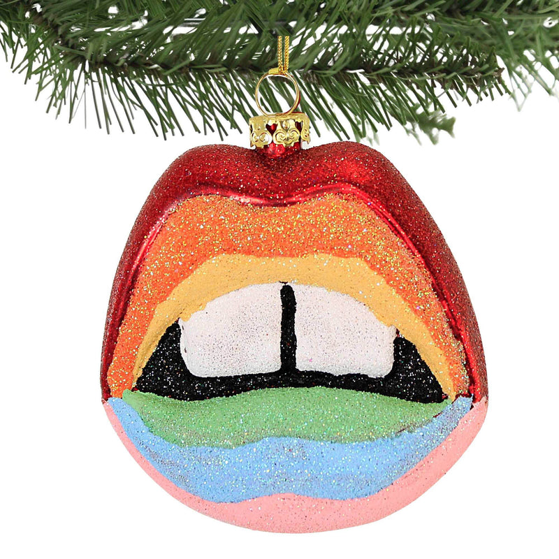 Holiday Ornament Spectrum Lips - - SBKGifts.com