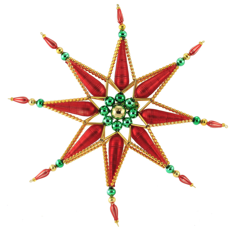 (50939) Red Green Star Tree Topper