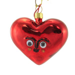 Holiday Ornament Googly Eye Heart Glass Love Valentine Sweetheart Go6925h (50971)