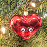 Holiday Ornament Googly Eye Heart - - SBKGifts.com
