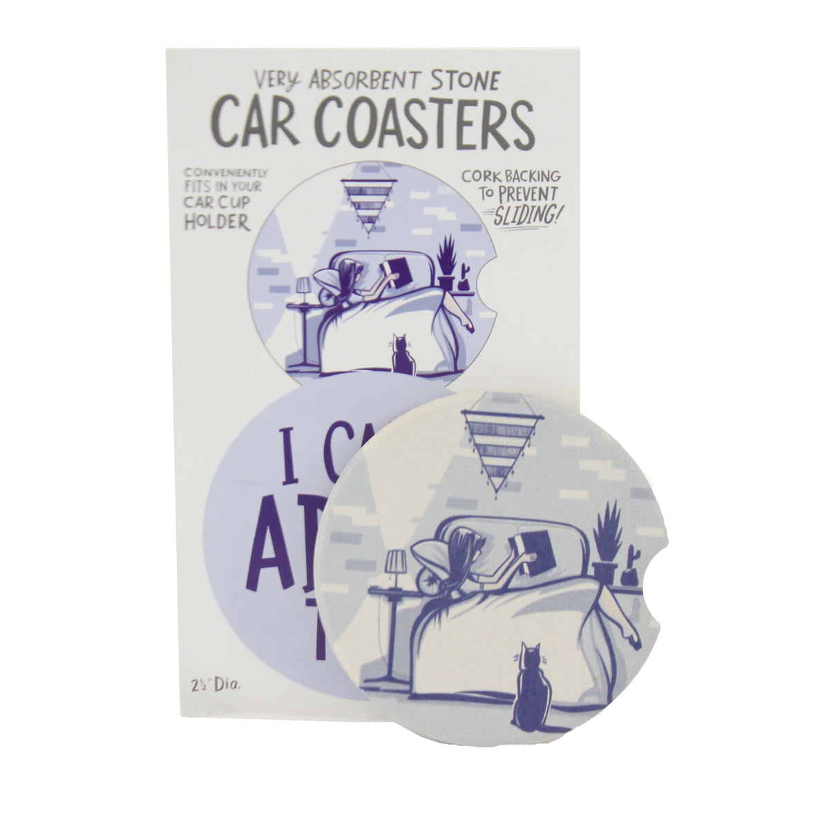 Tabletop Can't Adult Today Car Coasters - - SBKGifts.com