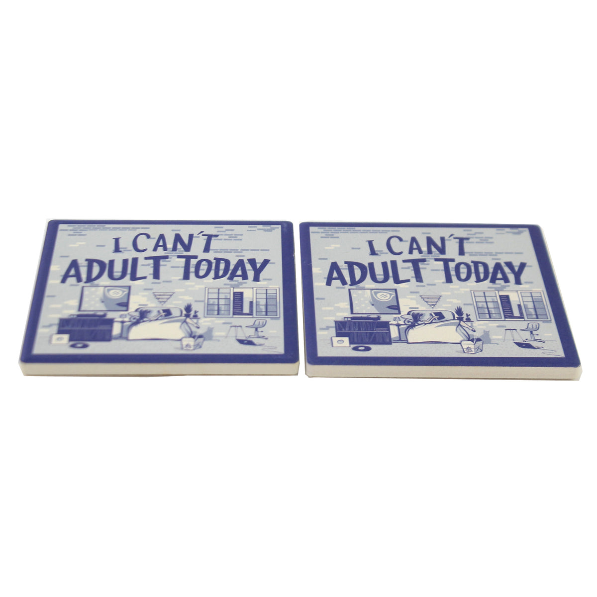 Tabletop I Can't Adult Today Coasters - - SBKGifts.com