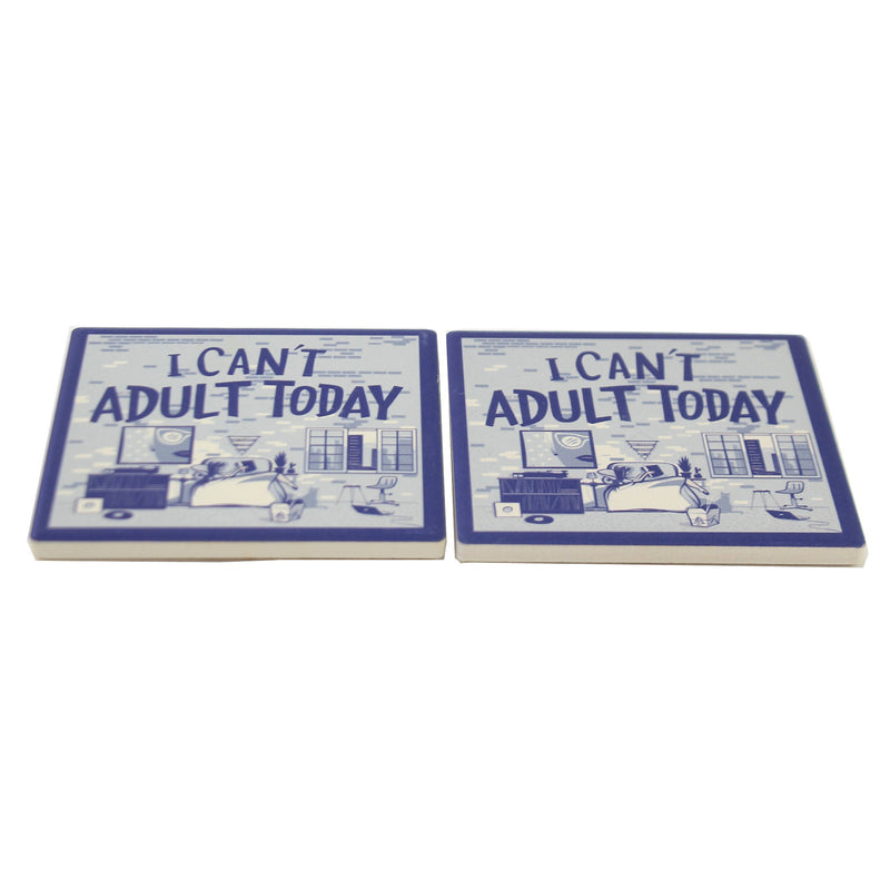 Tabletop I Can't Adult Today Coasters - - SBKGifts.com