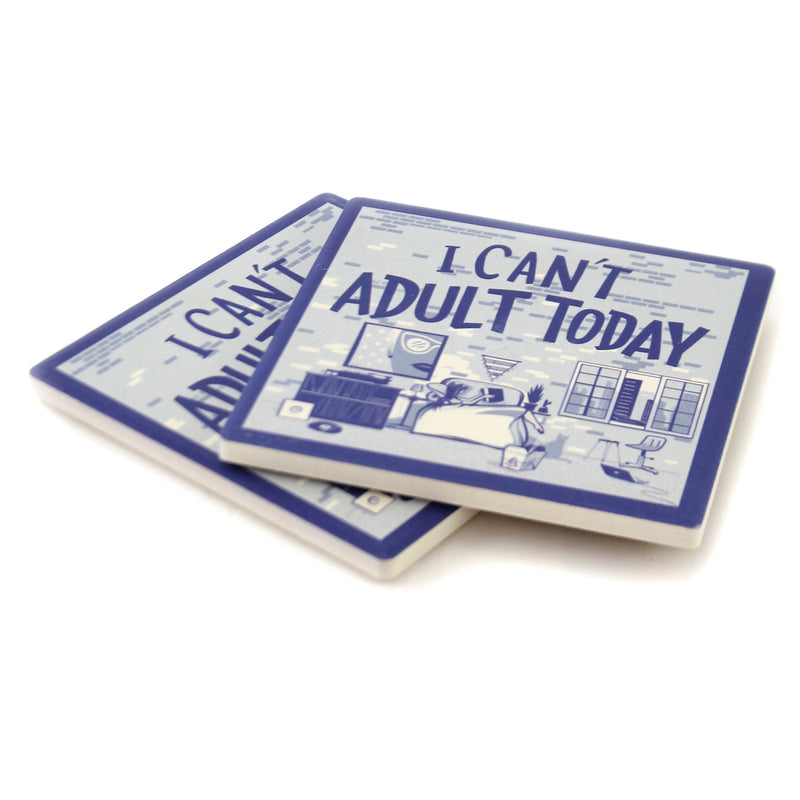 Tabletop I Can't Adult Today Coasters - - SBKGifts.com
