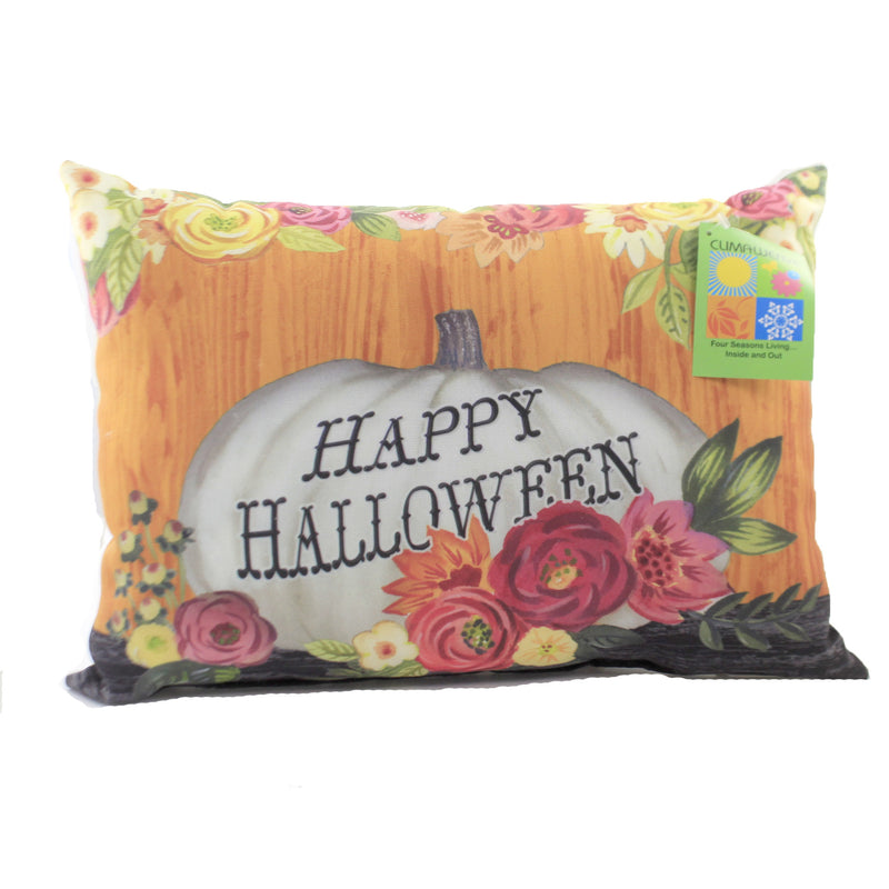 Halloween Floral Day Of The Dead Pillow Fabric Owls Pumpkins Shfdod