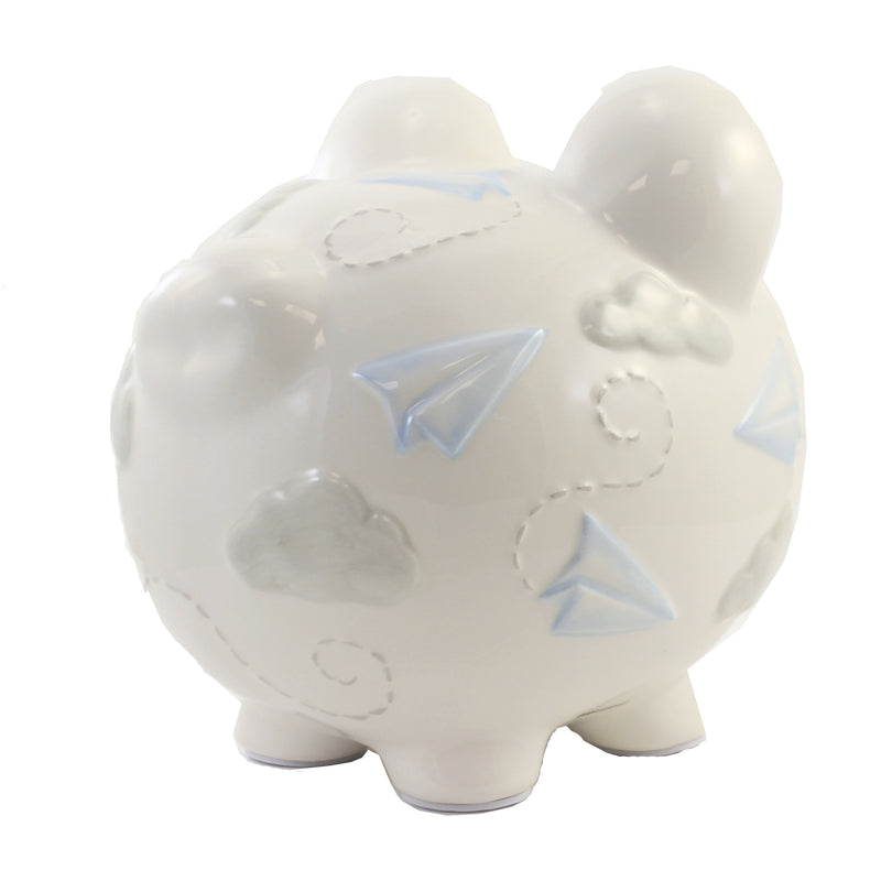 Bank Paper Airplane Piggy Bank - - SBKGifts.com