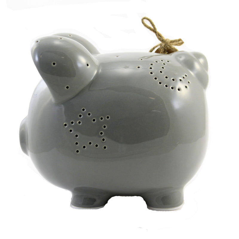 Child To Cherish Grey Night Light Piggy Bank - - SBKGifts.com