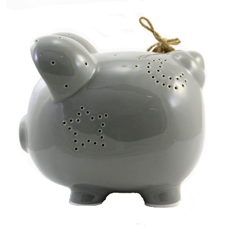 Bank Grey Night Light Piggy Bank - - SBKGifts.com