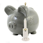 Bank Grey Night Light Piggy Bank Ceramic 883,181,392,396, 3626Gy (51000)