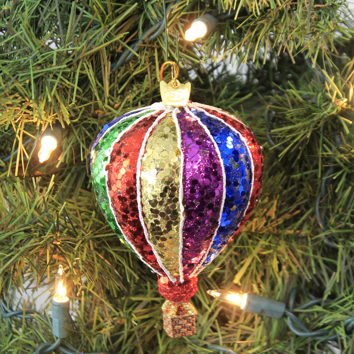 Noble Gems Rainbow Hot Air Ballon - - SBKGifts.com