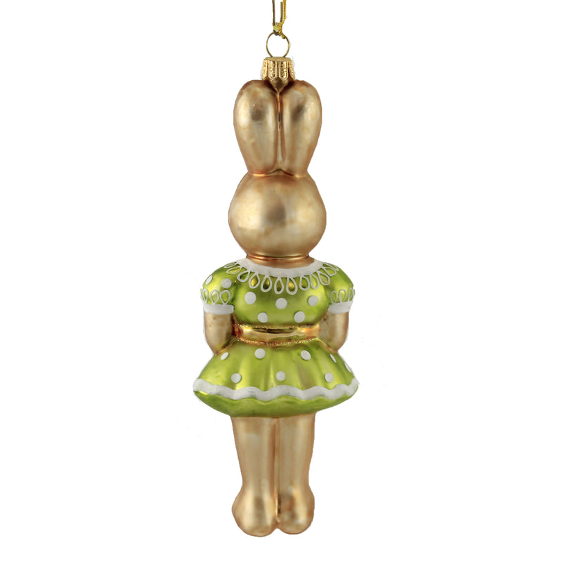 Holiday Ornament Spring Dressed Girl Bunny - - SBKGifts.com
