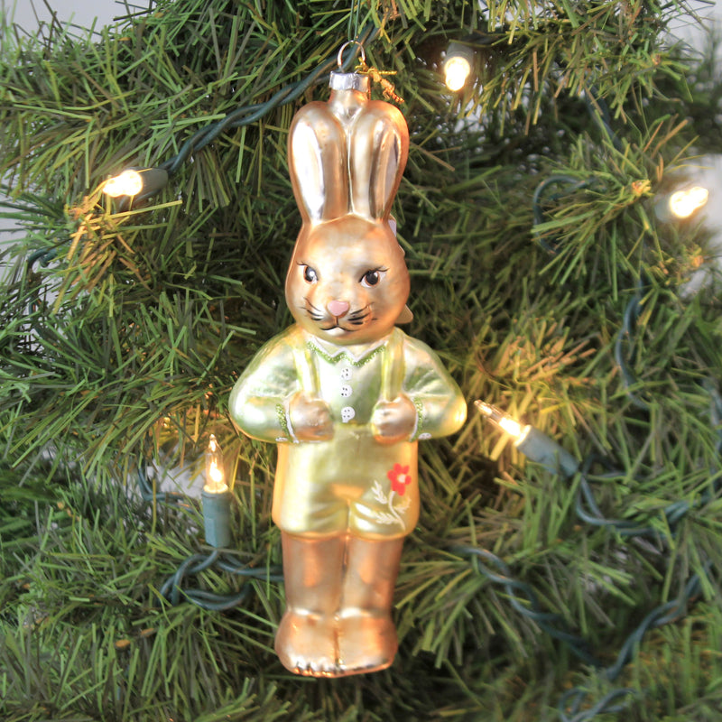 Holiday Ornament Spring Dressed Boy Bunny - - SBKGifts.com