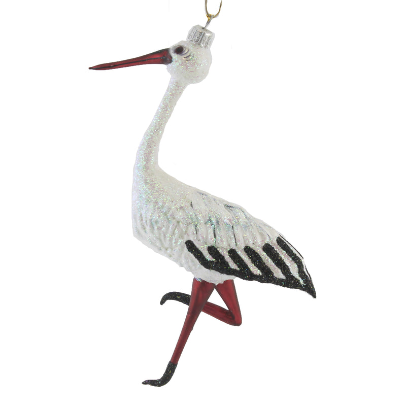 Holiday Ornament Large Stork - - SBKGifts.com