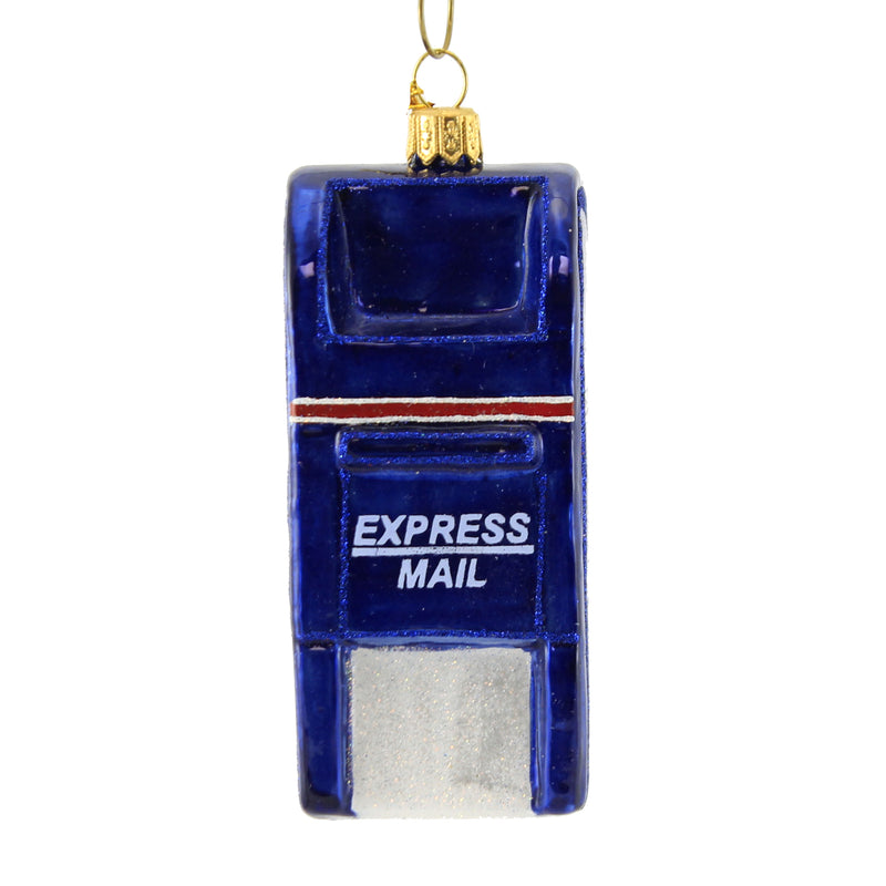Holiday Ornament Express Mail Glass USPS Postal Letter Postage 2634P