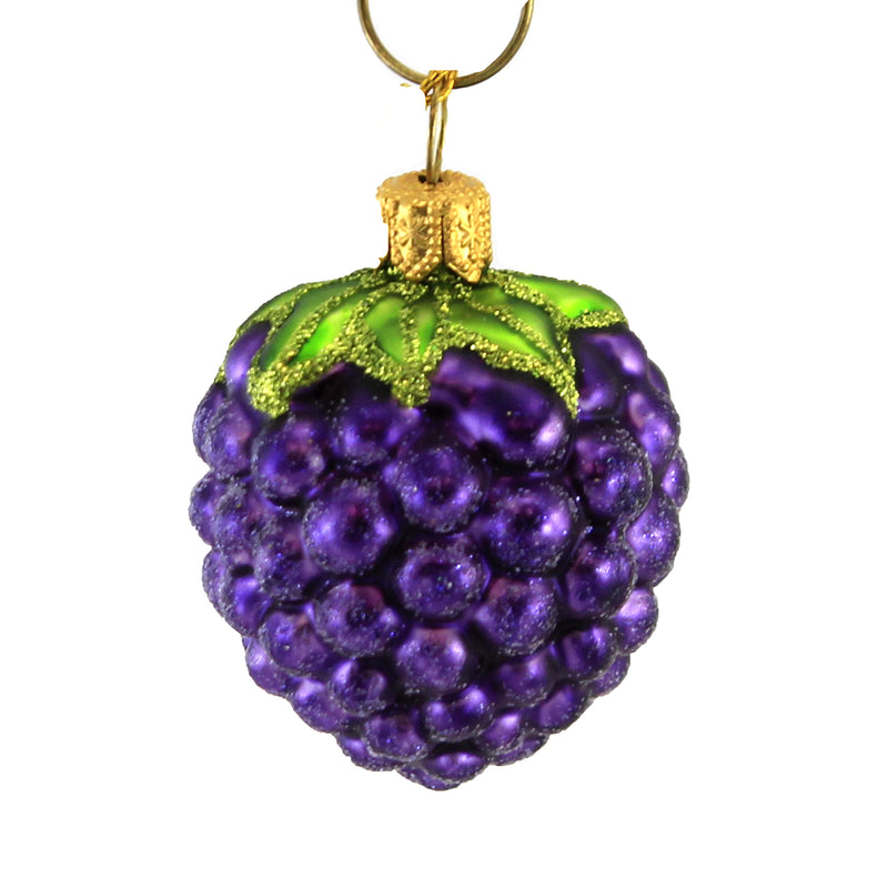 Holiday Ornament Blackberry Glass Nutrients Essential Fruit 1136P (51092)