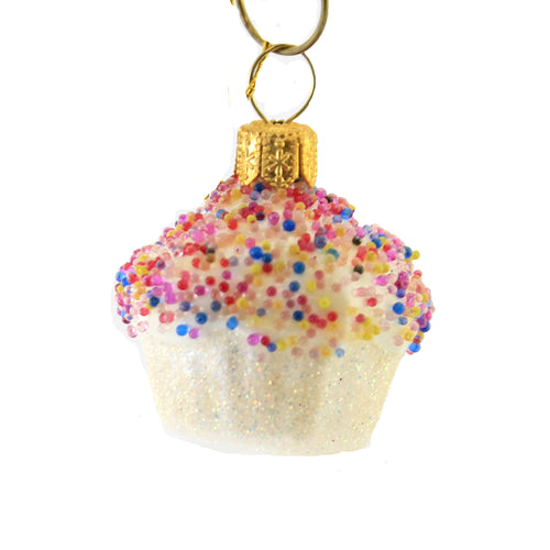 Holiday Ornament Cupcake With Sprinkles - - SBKGifts.com