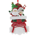 Holiday Ornament Santa & Mrs Claus 1St Christmas Sleigh Sled Love Couple W8488 (51161)