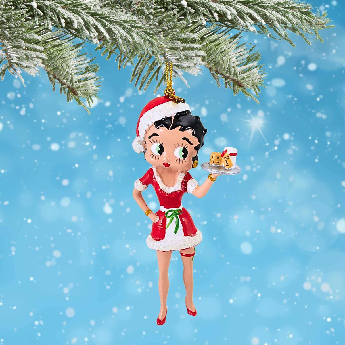 Kurt S. Adler Betty Boop W/ Milk & Cookies - - SBKGifts.com