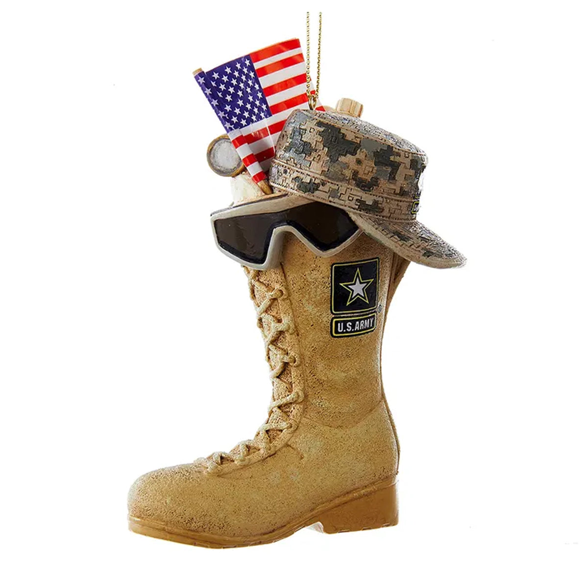 (51192) Army Boot With American Flag
