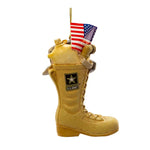 Holiday Ornament Army Boot With American Flag - - SBKGifts.com