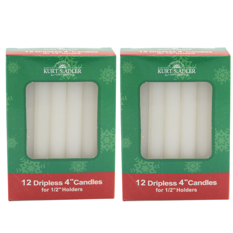 Christmas Dripless Four Inch Candles - - SBKGifts.com