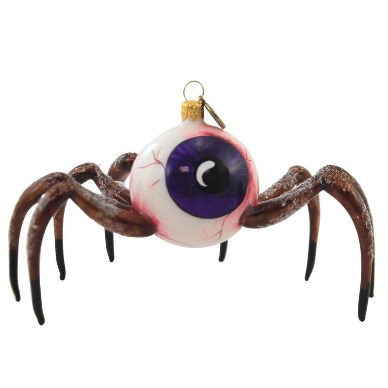 Creepy Spider Eye. - 1 Glass Ornament 5.75 Inch, Glass - Halloween Ornmament Bug Spooky 2020210 (51290)