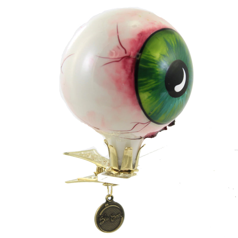 Blu Bom Green Eye Ball Ornament - - SBKGifts.com