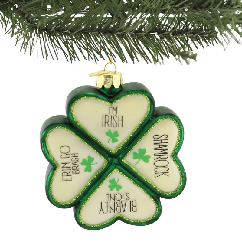 Noble Gems Shamrock With Saying - - SBKGifts.com