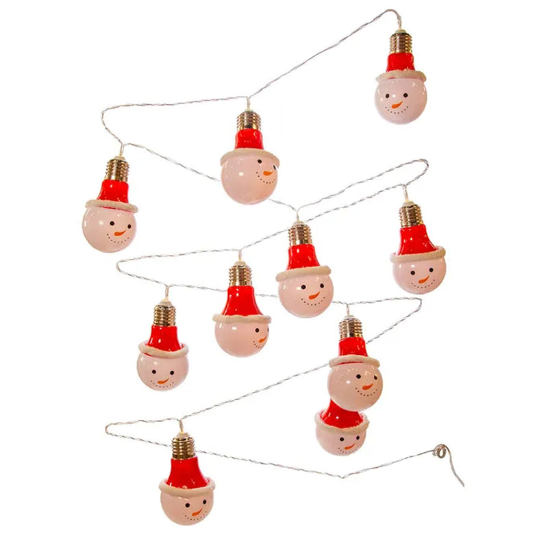 Christmas Snowmen Head Led Light Set - - SBKGifts.com