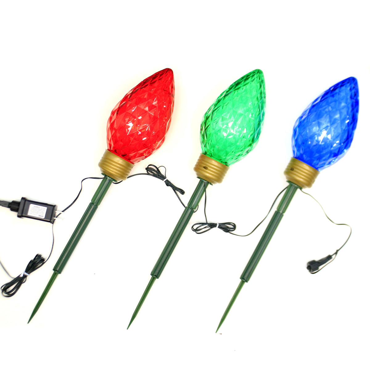 Christmas Multi Faceted Yard Stake - - SBKGifts.com