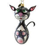 Blu Bom Cat And Mouse Glass Christmas Ornament Pet Kitty 119007
